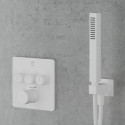 Pre-wall thermostatic shower set MARINER Eden B, Matt White