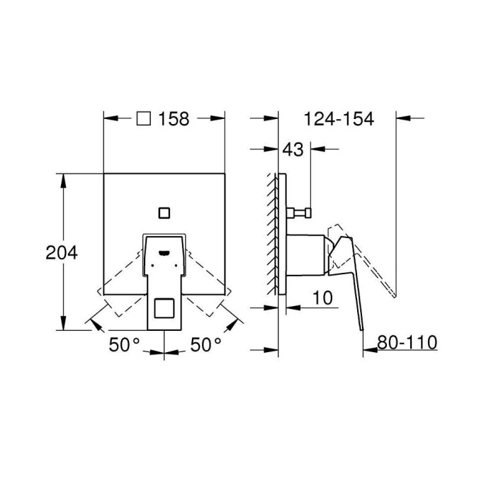 Virsbūve Grohe Eurocobe Joy, 24062000