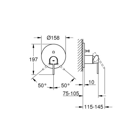 Superstructure grohe plus, 24063003