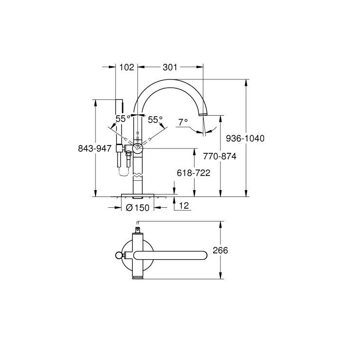 Смеситель для ванной комнаты GROHE Atrio, 24368000