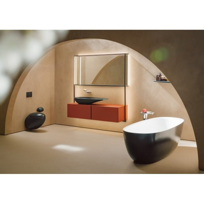 Valamu-kauss LAUFEN Ilbagnoalessi Matte-Black 1000 x 380 mm