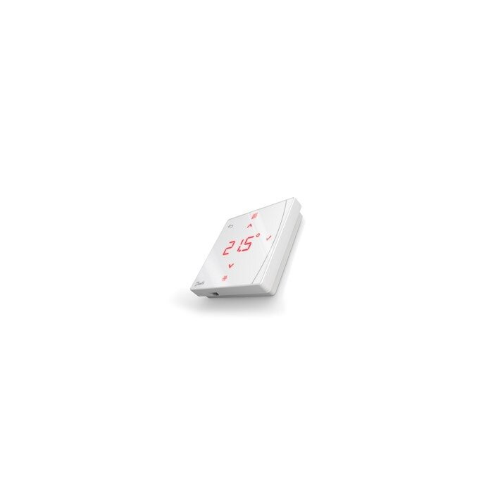 Bezvadu istabas temperatūras/mitruma termostats ar displeju no IR sensoriem DANFOSS Icon2™
