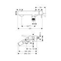 Смеситель для ванной HANSGROHE Axor Starck, 10411000