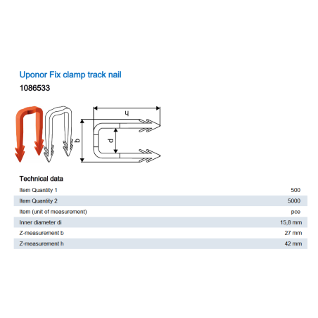 Pins for a plate 45 mm, (100 pcs