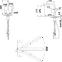 Кухонный смеситель (мойка) с выдвижным шлангом BLANCO Fontas-S II, трюфель