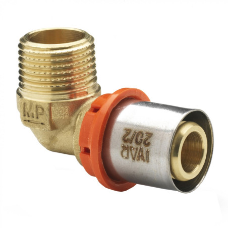Küünarnukiga vajutatud MP 5711 IVAR 20 (2.0) / 90° x 3/4"" väljas