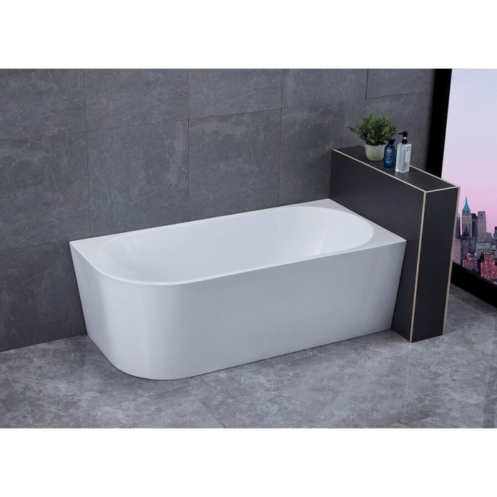 Akrila brīvi stāvoša vanna AQUALINE Tibera R 150 x 75 cm, pa labi