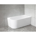 Akrila brīvi stāvoša vanna AQUALINE Tibera R 150 x 75 cm, pa labi