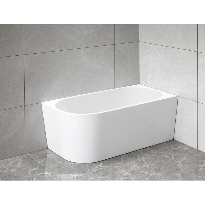 Акриловая отдельностоящая ванна AQUALINE Tibera R 150 x 75 см, правая