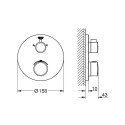 Pealisehitus Grohe Grohtherm 2 väljundit, 24076000