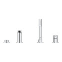 4-osaline vannisegisti komplekt GROHE Lineare, 19577001