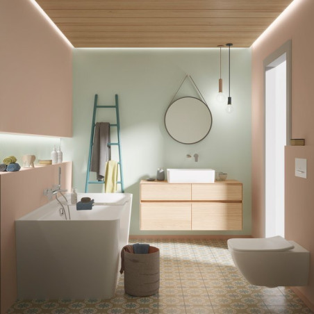 Акриловая отдельностоящая ванна VILLEROY & BOSH Collaro (хром) 790 x 1790 мм, UBA180COR9CS00VD01