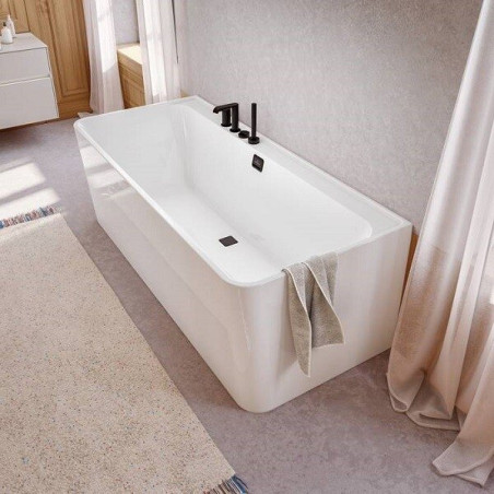 Akrüülist eraldiseisev vann VILLEROY & BOSH Collaro (Matt-Black) 790 x 1790 mm, UBA180COR9CS00VN01