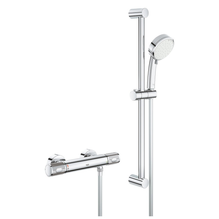 Termostatiskais dušas maisītājs ar dušas statīvu 62 cm GROHE Grohtherm 1000 Performance, 34834000