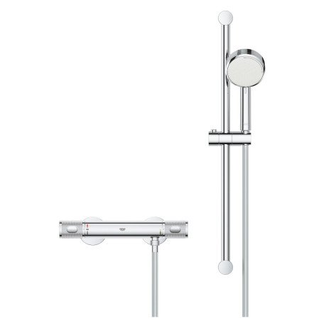 Thermostatic shower mixer with shower rail 62 cm GROHE Grohtherm 1000 Performance, 34834000