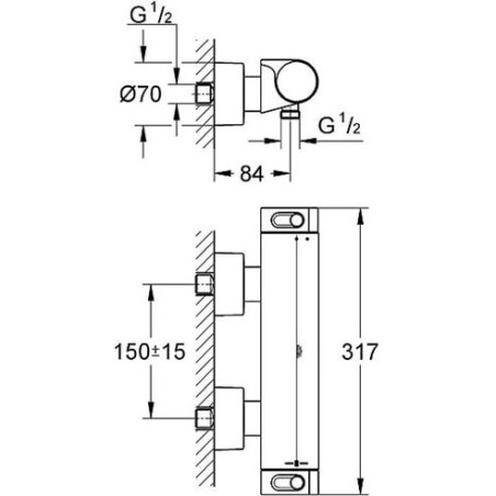 Termostaatsegisti dušš GROHE Grohtherm 2000, 34169001
