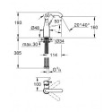 Water faucet for washbasin GROHE Essence M, 24176KF1