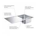Nerudijančio plieno plautuvė GROHE K500 100x50 cm, 31563SD1