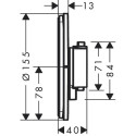 Termostatai HANSGROHE ShowerSelect Comfort S 2 funkcijų, 15554000