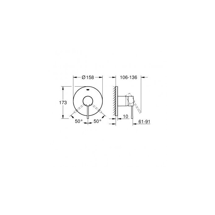 Virsbūve GROHE Essence, 24168GL1