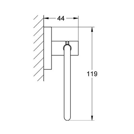 WC-paberi hoidja GROHE Selection Essentials, 40689GN1