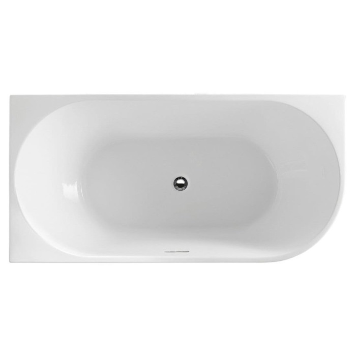 Akrila brīvi stāvoša vanna AQUALINE Tibera L 150 x 75 cm, pa kreisi E1046