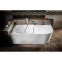 Акриловая отдельностоящая ванна AQUALINE Tibera L 150 x 75 см, левая E1046