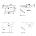 Washbasin VILLEROY & BOCH Subway 3.0 with overflow, 800 x 470 mm