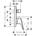 Virštinkinė dalis HANSGROHE Logis, 71405000