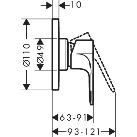 Pārdabiskā daļa HANSGROHE Rebris E, 72659670
