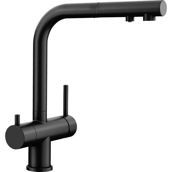 Kitchen (sink) faucet with pull-out hose BLANCO Fontas II, black-matte