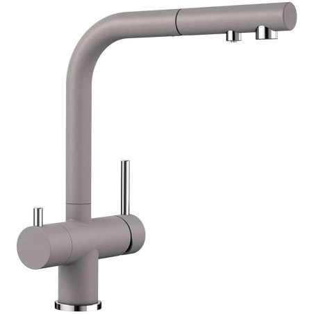 Kitchen (plautuvės) maišytuvas su ištraukiama žarnele BLANCO Fontas II, aliuminio metalinė