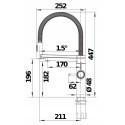 Virtuves (izlietnes) jaucējkrāns BLANCO dzēriens.filtrs EVOL-S Pro, 527430