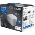 Peatatud WC DURAVIT Me by Starck Compact Rimless pehme tihe kate, 45300900A1