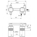 Pre-wall part for the mixer IDEAL STANDARD A1313NU