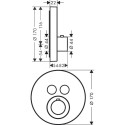Termostati HANSGROHE Axor Round 2 funkcijas, 36723990
