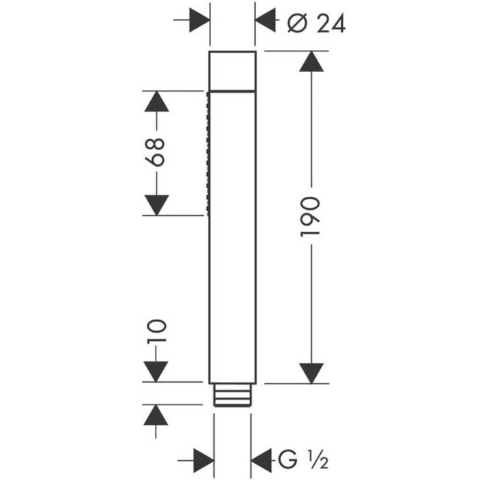 Dušas galva HANSGROHE Axor 2jet, 28532990