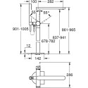 Põranda vannitoa kraan GROHE Plus, 23846DC3
