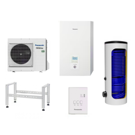 Šilumos siurblys oras - vanduo 7 kW PANASONIC, su 200 l talpa DRAŽICE, one-fazis