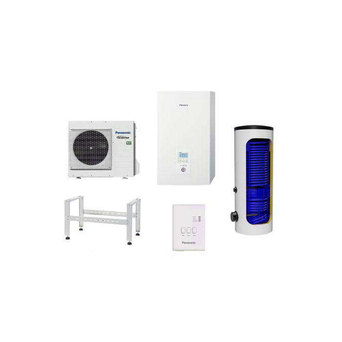 Šilumos siurblys oras - vanduo 7 kW PANASONIC, su 200 l talpa DRAŽICE, one-fazis