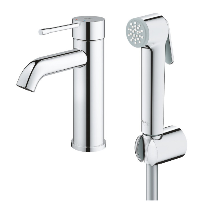 Izlietnes jaucējkrāns ar rokas dušu GROHE Essence, S-izmērs, 24189000