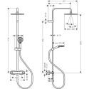 Termostaatdušisüsteem HANSGROHE Vernis Shape 240, 26429670
