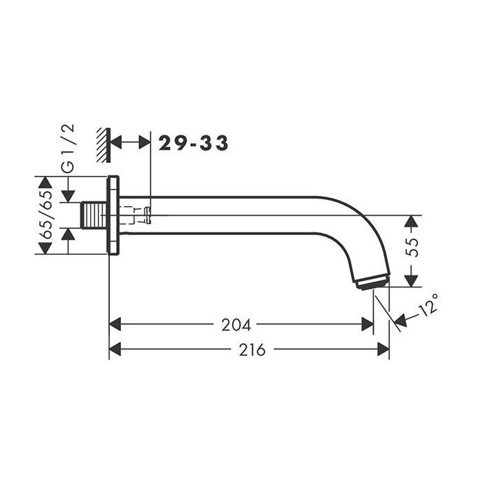 Knābis vannai HANSGROHE Vernis Blend, 71460670