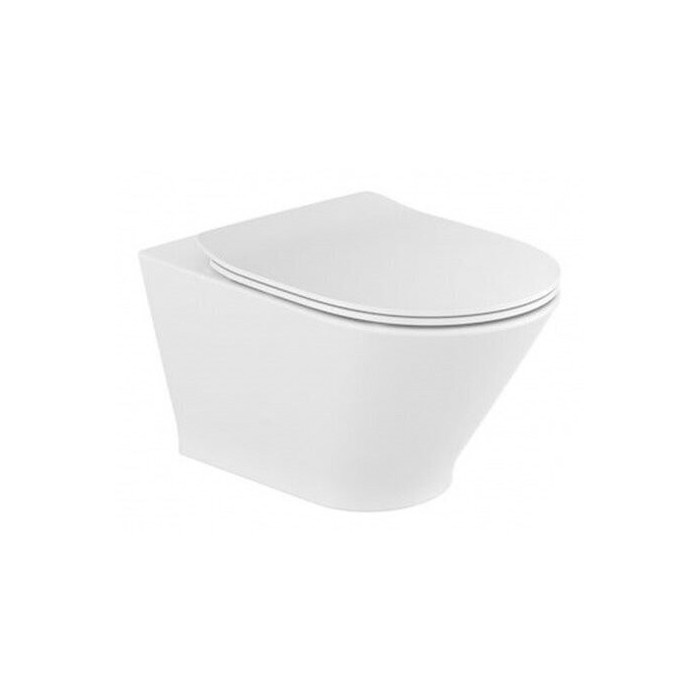Hanging WC Pot ROCA The Gap Rimless with a Slowly Descending Lid
