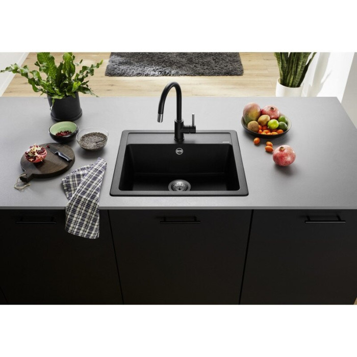 Stoneware (granite) sink BLANCO Legra 6, black