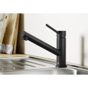 Kitchen (sink) faucet with retractable hose BLANCO Kano-S, black-matte