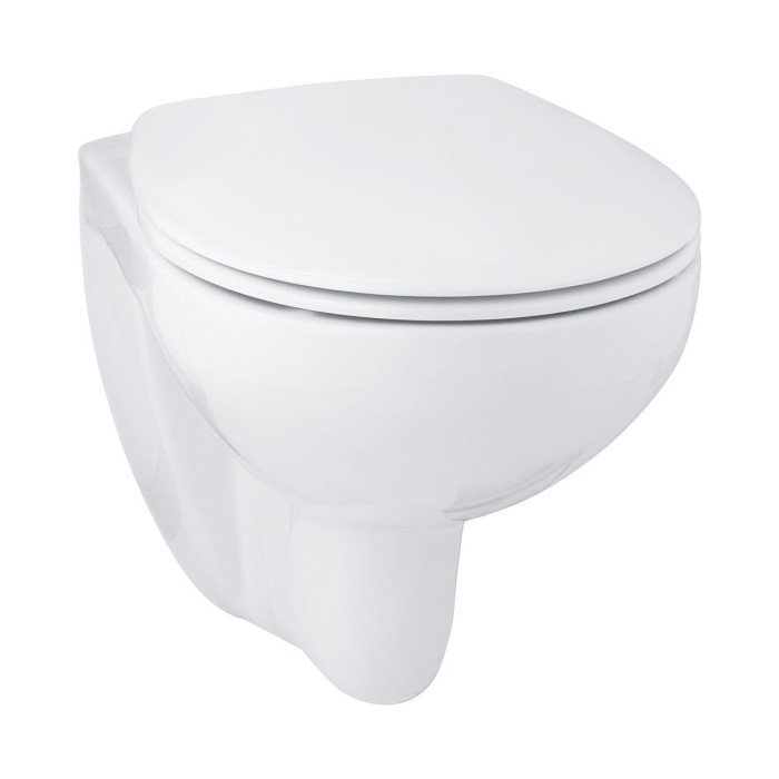 Rippuv WC GROHE Bau Ceramic Rimless õhukese pehme tihe kattega