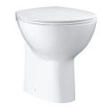Подвесной унитаз GROHE Bau Ceramic Rimless с тонкой крышкой soft close