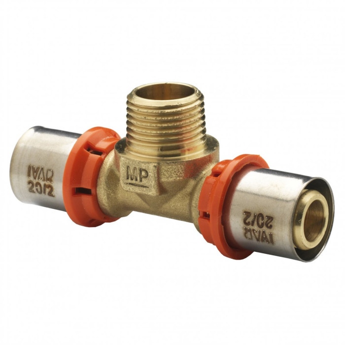 Tee presēts MP 5721 IVAR 20 (2.0) x 3/4"" ārpuse x 20 (2.0)