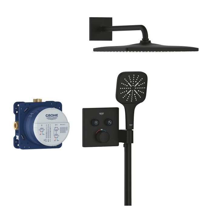 Pre-wall thermostatic shower set GROHE Grohtherm SmartControl Rainshower Mono 310 Cube, 34865KF0